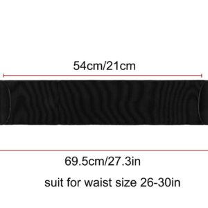 Ayliss Women Wide Elastic Waist Belt Cinch Stretch Fashion Waistband Stretchy Dress Belt Band Wrap Vintage Lady Dresses (Black #2)