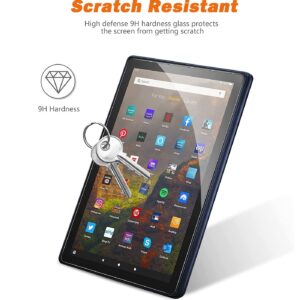 [3-Pack] All-New Kindle Fire HD 10 2023/2021/Fire HD 10 Kids Pro/Fire HD 10 Plus (2023/2021 Release) Screen Protector, HD Anti-Scratch Anti-Fingerprint 9H Hardness Bubble-Free Tempered Glass