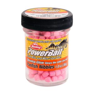 Berkley Powerbait Chroma-Glow Panfish Nibbles Fishing Soft Bait,Glow Pink