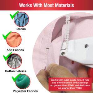 SINGER Button Fast™ Replacement Fasteners and Buttons Bundle - Quick Fix Temporary Solution for Missing Buttons and Clothing Repairs