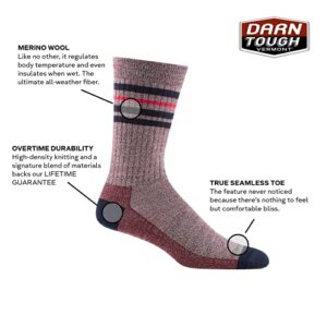 Darn Tough Men's Letterman Crew Lightweight Sock (Style 6069) - Charcoal, X-Large