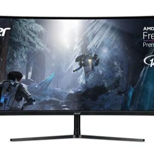 Acer EI342CKR Pbmiippx 34" 1500R 21:9 Curved QHD (3440 x 1440) Zero-Frame Gaming Monitor | AMD FreeSync Premium Pro | Up to 144Hz | 1ms VRB | HDR 400 | 93% DCI-P3 (2 x Display Ports & 2 x HDMI Ports)