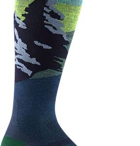 Darn Tough Men's Vermont Solstice OTC Lightweight Ski and Snowboard Sock (Style 8014) - Midnight, Large