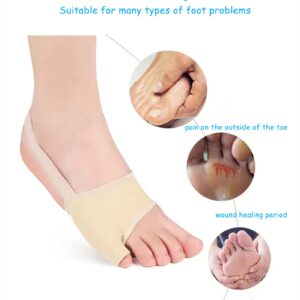 ERSANLI Pinky Toe Splint, Pinky Toe Straightener,.Pinky Toe Bunion Pads, Men'S And Women'S Bunion Corrector, Bunion Relief Toe Separators For Overlapping Toes.(1 Pair, Large)