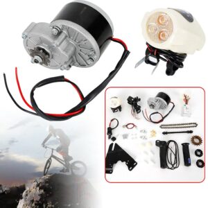 24/36V Electric Bicycle Conversion Kit E-Bike Motor Controller Kit Mountain Bike Conversion Custom with Thumb Kit for 22-29" Bicycle (250W/36V)