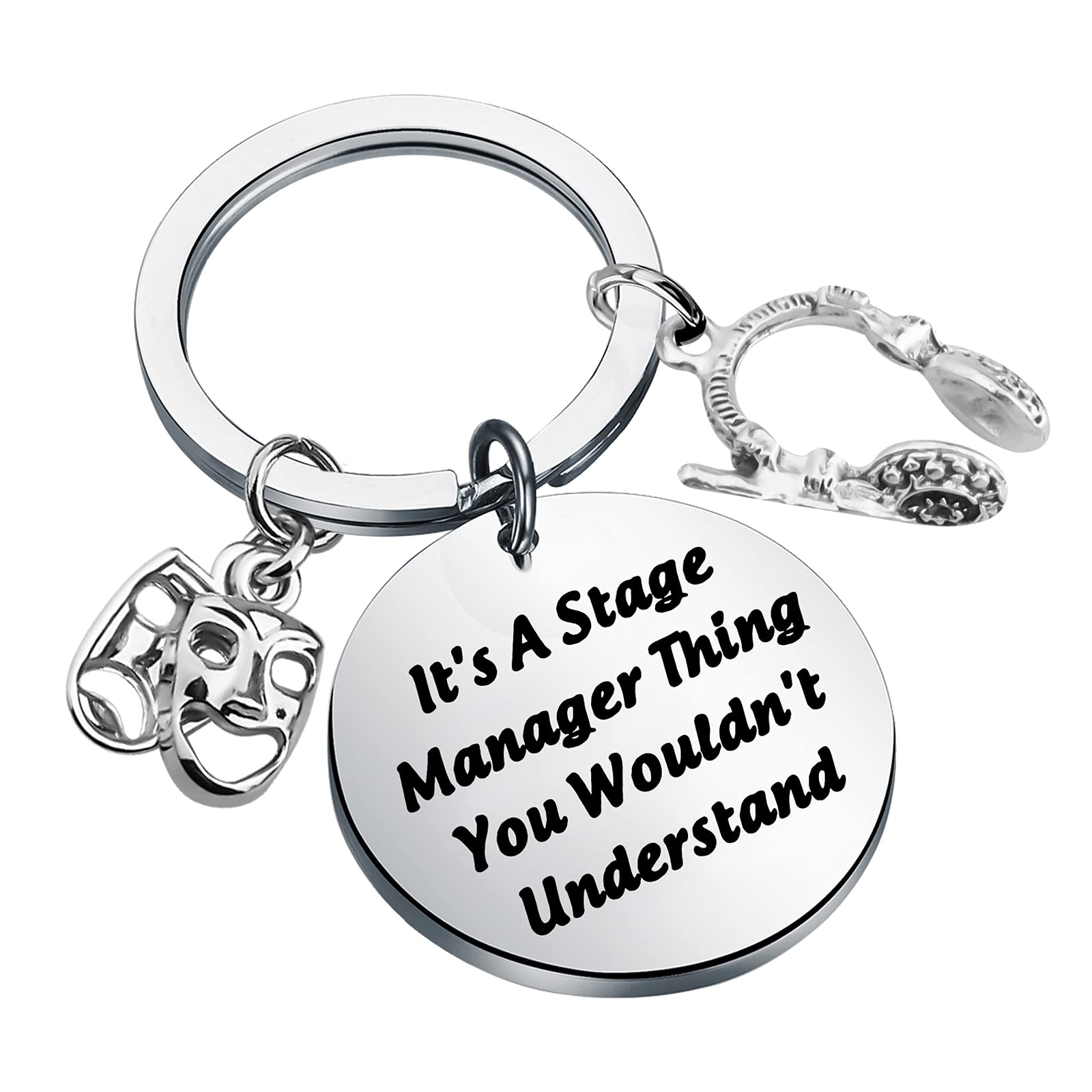 CENWA Stage Manager Keychain Drama Mask Jewelry Drama Major Gift It's A Stage Manager Thing You Wouldn't Understand (Manager Thing K)