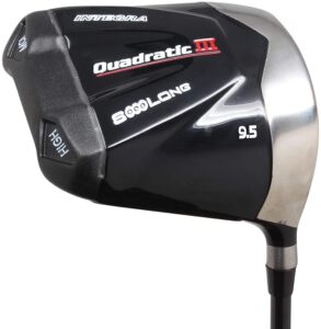 integra sooolong driver men's integra sooolong quadratic iii square 460cc 9.5 degree driver right handed premium ultra forgiving stiff flex graphite shaft tour velvet grip