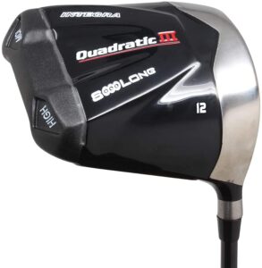 integra sooolong driver senior men's integra sooolong quadratic iii square 460cc 12degree driver right handed premium ultra forgiving senior flex graphite shaft tour velvet grip