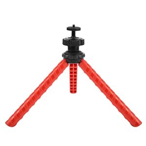 Foldable Tripod, Action Camera Tripod, Portable for Small Size Action Cameras for Mobile Phone Mirrorless Camera Outdoor(red)