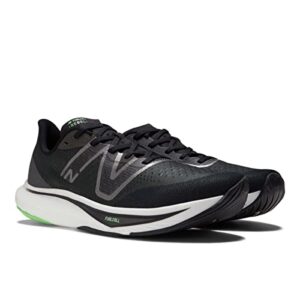 New Balance Men's FuelCell Rebel V3 Running Shoe, Black/Infinity Blue/Vibrant Spring, 10