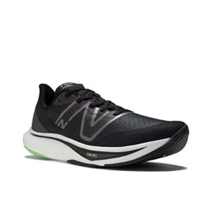 New Balance Men's FuelCell Rebel V3 Running Shoe, Black/Infinity Blue/Vibrant Spring, 10