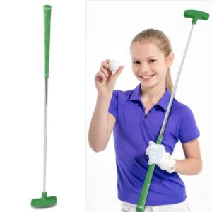 Junior Golf Putter-24Inch Two Way Golf Putter Rubber Head Kids Golf Clubs Stainless Steel Mini Golf Putter for Age 3 4 5 Years Old Right or Left Handed Golfers(Green)