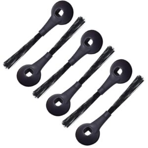 kingsea 6 Pack Side Brushes, Compatible with Shark IQ RV1001AE RV101 Vacuum Cleaner, Vacuum Cleaner Replacement Kit, Black