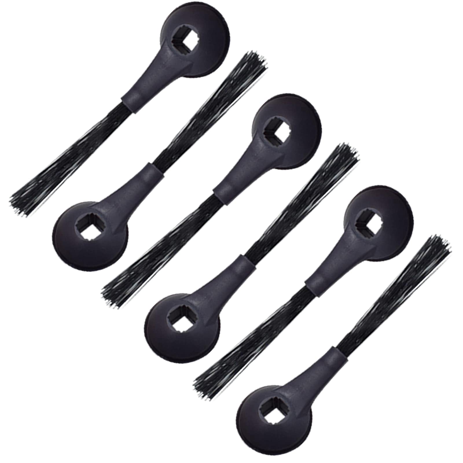 kingsea 6 Pack Side Brushes, Compatible with Shark IQ RV1001AE RV101 Vacuum Cleaner, Vacuum Cleaner Replacement Kit, Black