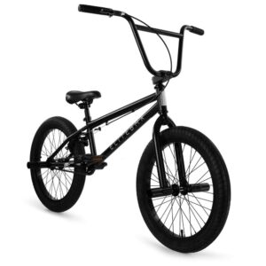 elite bicycles elite bmx bicycle 20inch & 16inch freestyle bike - stealth and peewee model (matte black, 20)