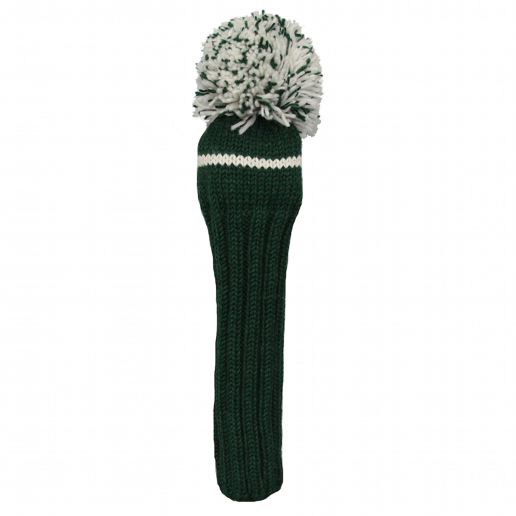 Sunfish Knit Wool Driver Golf Headcover Green and White