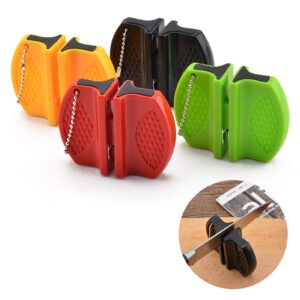 Kitchen Knife Sharpener Mini Sharp Portable 2 Stages Professional Knife Sharpener Stainless Tool Kitchen Tool Accessories Outdoors Knife Sharpeners (Color : U)