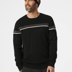 Helly Hansen Men's Carv Knitted Sweater, 990 Black, Large