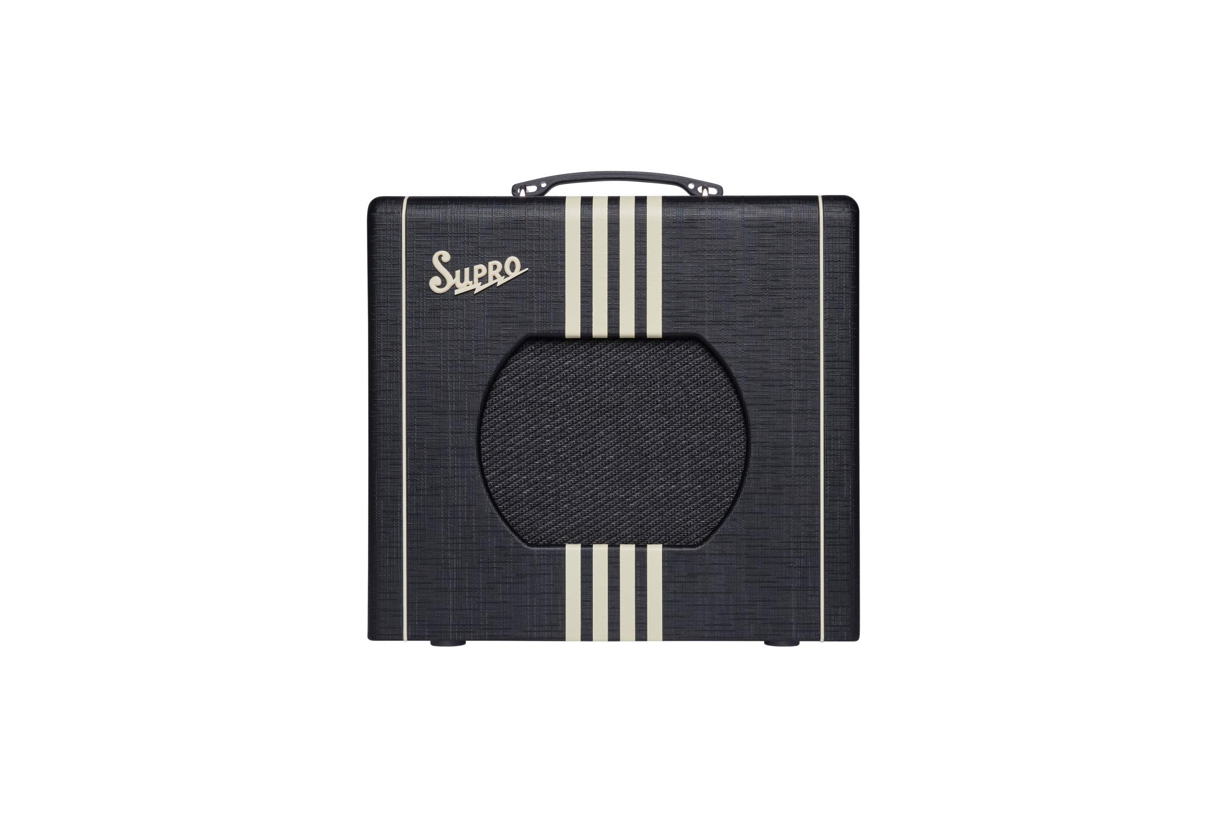 Supro Delta King 10 1x10-inch 5-watt Tube Combo Amp - Black and Cream