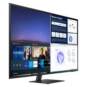 Samsung M70 Smart 43 Inch 4K Computer Monitor, Smart TV Apps, Microsoft 365, 4K Monitor (LS43AM702UNXZA)