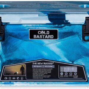 COLD BASTARD COOLERS 45QT Cold Bastard Rugged+ CAMO Ocean Best Premium Ice Chest Cooler Accessories Free S&H (CB45-CO)