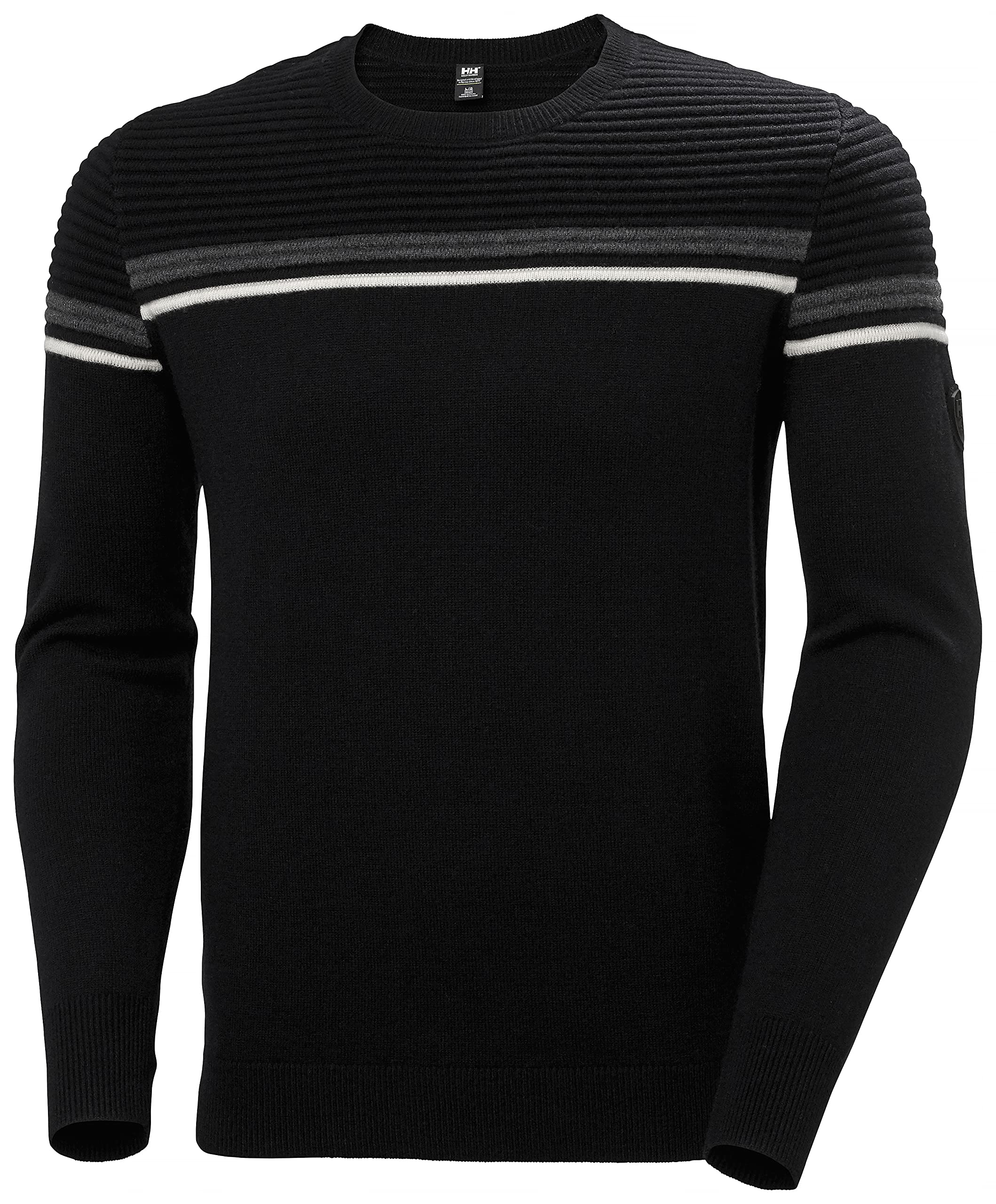 Helly Hansen Men's Carv Knitted Sweater, 990 Black, Large