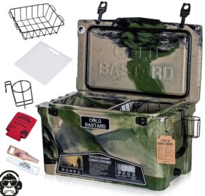 45qt cold bastard rugged+ camo army premium ice chest cooler accessories free s&h cb45-ca