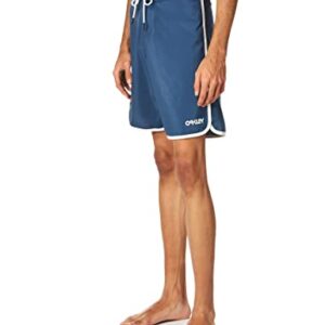 Oakley Men's Solid Crest 19" Boardshort, Poseidon, 36