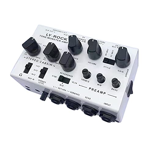 LYR Guitar effect pedal Electric guitar audio workstation Professional effect pedal White True Bypass, 11.5 * 6.5 * 6.3 CM, XBH