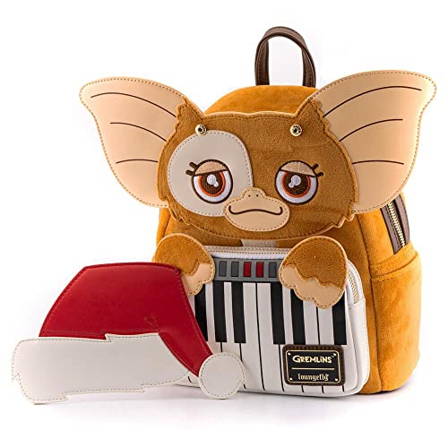 Loungefly Gremlins Gizmo Holiday Cosplay Adult Womens Double Strap Shoulder Bag Purse with Removable Hat