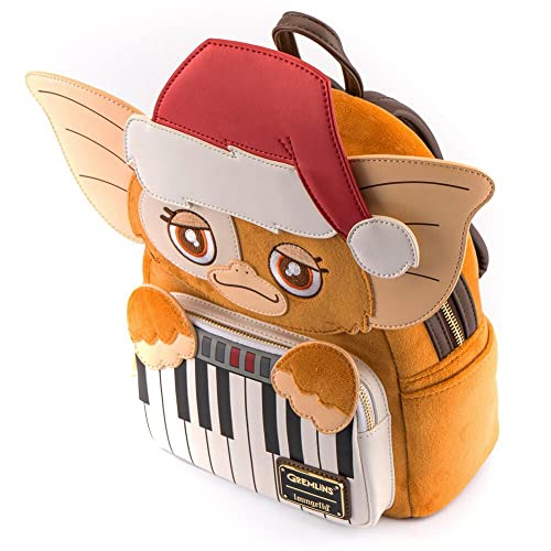 Loungefly Gremlins Gizmo Holiday Cosplay Adult Womens Double Strap Shoulder Bag Purse with Removable Hat