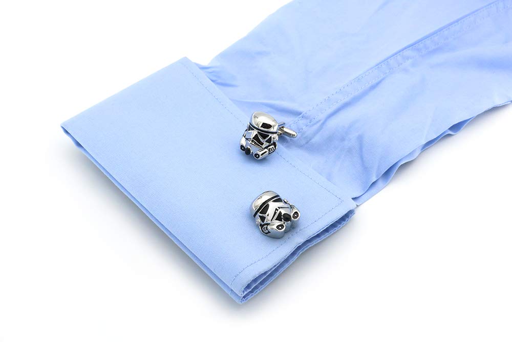 iGame Movie Star Cuff Links 3D Film Warrior Design Vintage Cufflinks with Gift Box