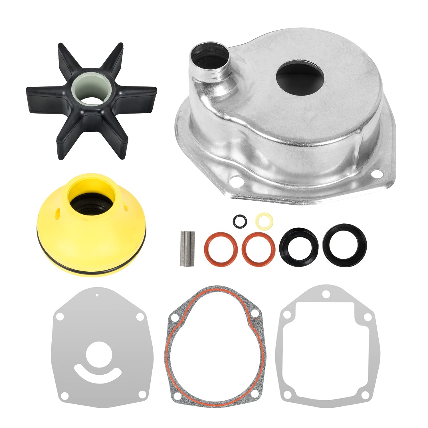 Wztepeng 817275Q05 Upper Water Pump Repair Kit Compatible with Mercury MerCruiser Alpha 1 Gen 2 Drives 1991-2021 Water Pump Impeller Repair Replace 817275A4 18-3147 47-43026-1, 47-43026-2