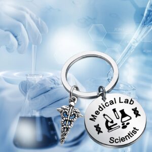 TGBJE Medical Lab Scientist Gift Medical Lab Scientist Keychain Lab Assistant Gift Medical Laboratory Scientist Gift (Lab Scientist)