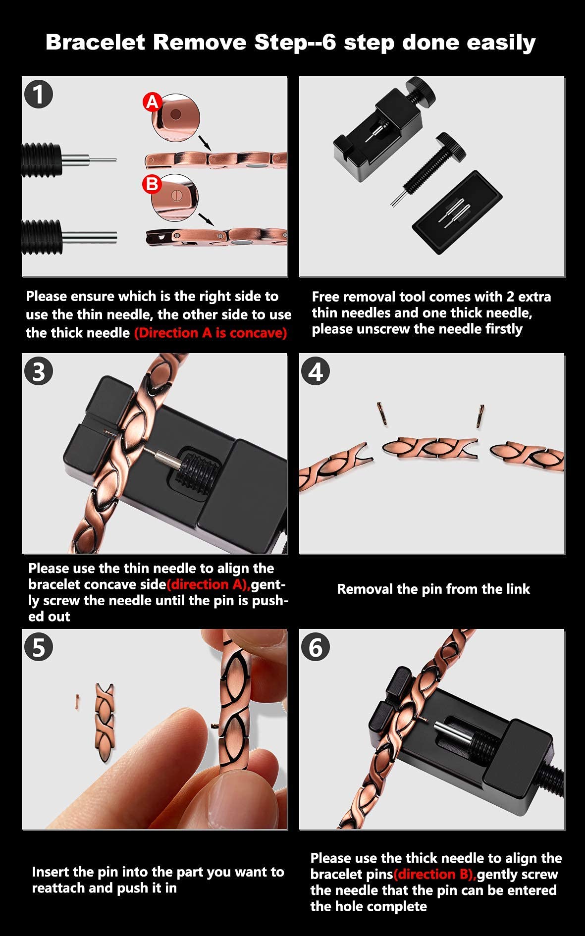 Jecanori Copper Bracelets for Women,Classic Magnetic Copper Bracelet,Valentine's Day Gifts with Sizing Tool(Liberty Series)