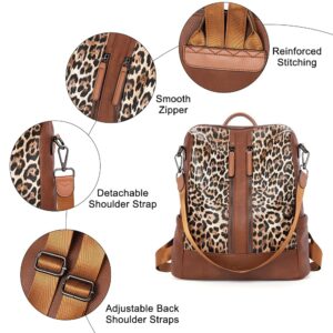 CLUCI Backpack Purse for Women Fashion Leather Backpack Convertible Large Travel Ladies Casual College Shoulder Bag