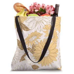 Sunflowers Floral Pattern Design Tote Bag