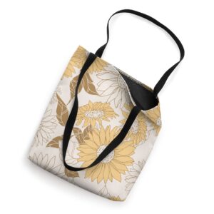 Sunflowers Floral Pattern Design Tote Bag