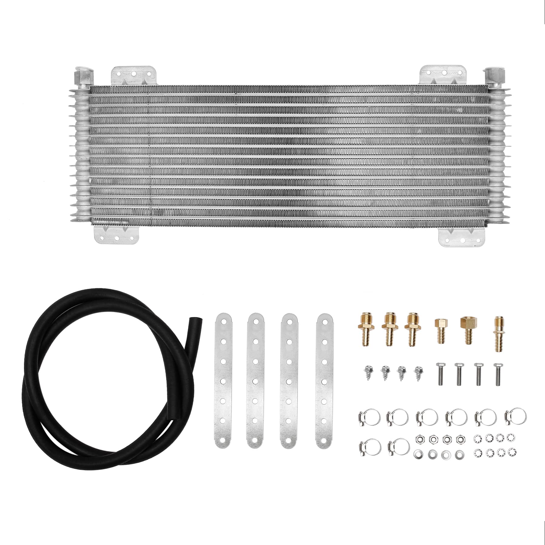 Low Pressure Drop Transmission Oil Cooler Kit Max 40K GVW Replaces# LPD47391, 47391 - Silver