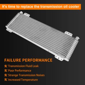 Low Pressure Drop Transmission Oil Cooler Kit Max 40K GVW Replaces# LPD47391, 47391 - Silver