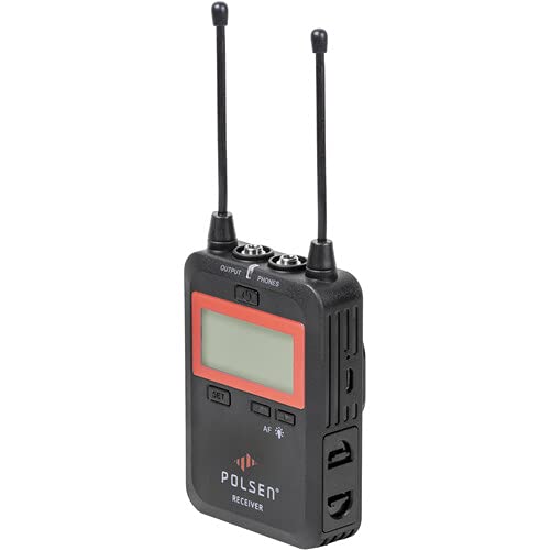 POLSE UWM-2 2-Person Camera-Mount Wireless Omni Lavalier Microphone System for Cameras and Smartphones (538 to 586 MHz)