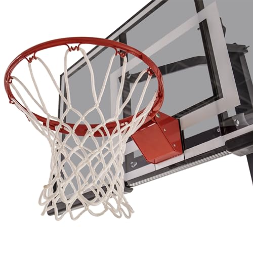 Silverback Ghost Basketball Goal with 60-Inch Tinted Tempered Glass Backboard