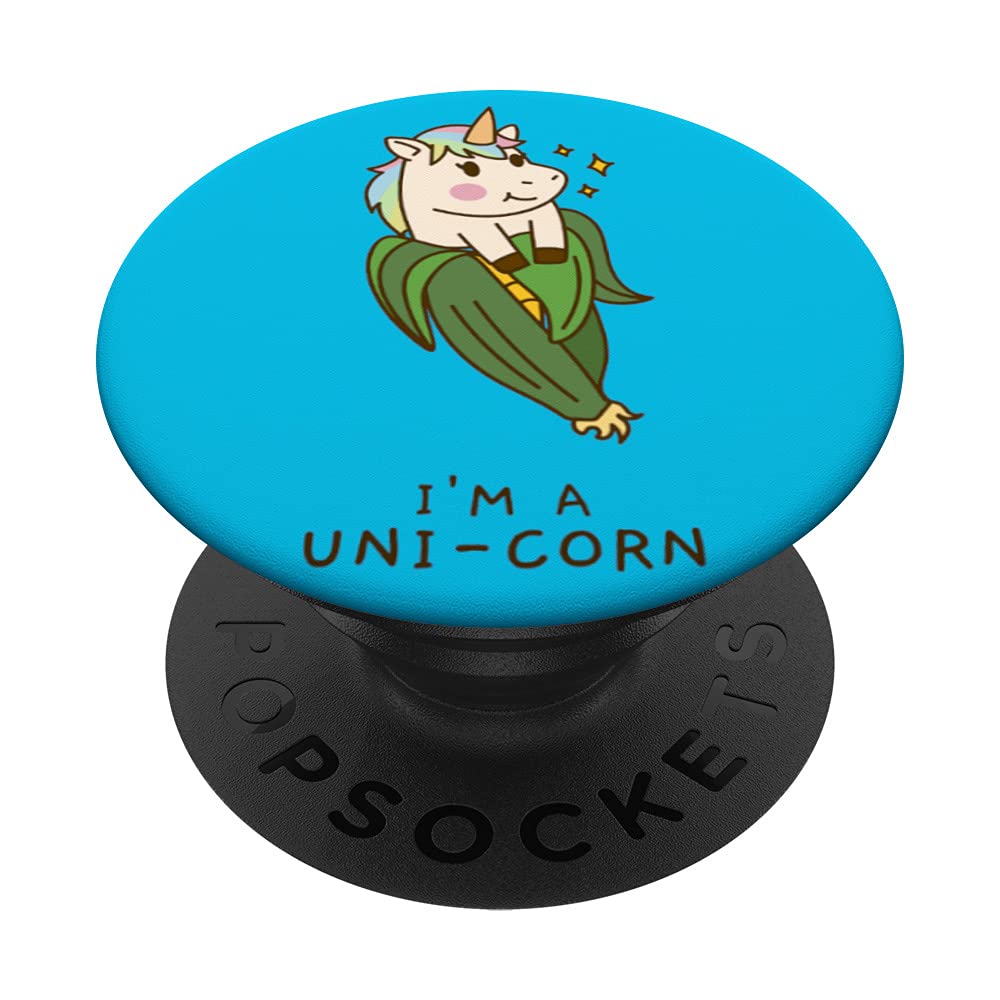 Funny Pun Unicorn Uni Corn Comedy Puns Phone Grip PopSockets Swappable PopGrip