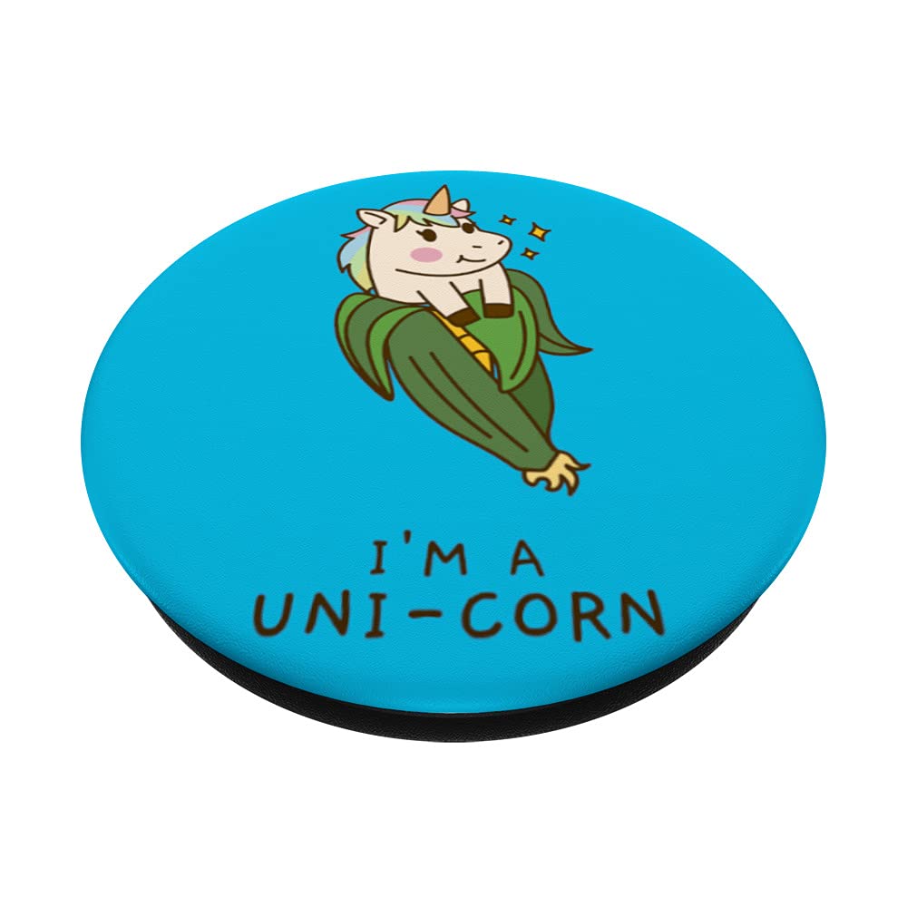 Funny Pun Unicorn Uni Corn Comedy Puns Phone Grip PopSockets Swappable PopGrip