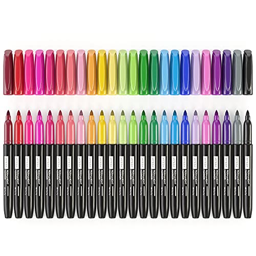 ARTEZA Permanent Markers, Set of 24, Fine Tip, Retro Pop Colors