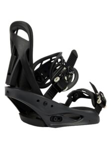 burton women's citizen re:flex snowboard bindings, black, s