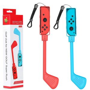 golf clubs，2 pack set，compatible with mario golf: super rush , for switch game