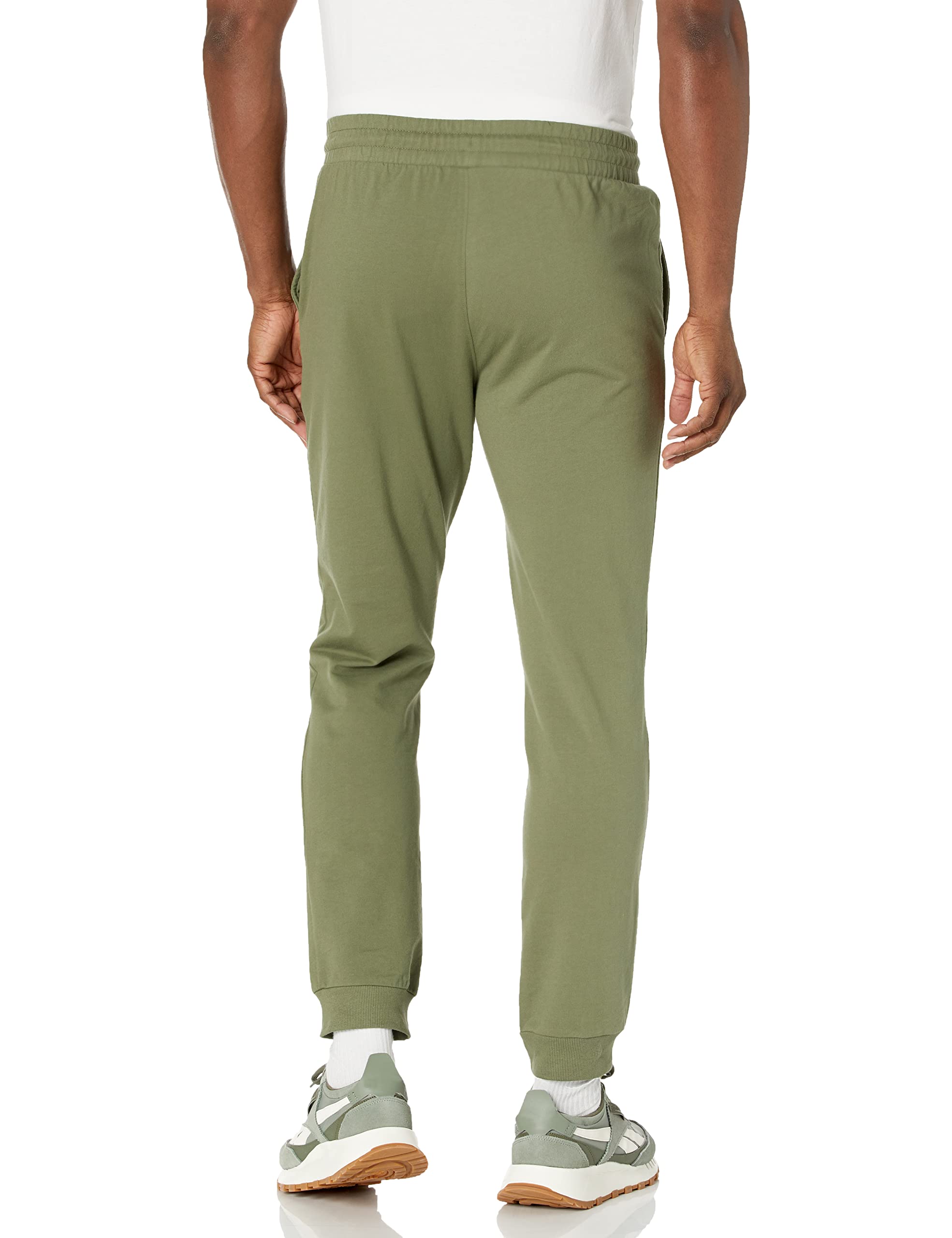 Spalding Men's Activewear Branded Jogger Sweatpant, Olivine, Large