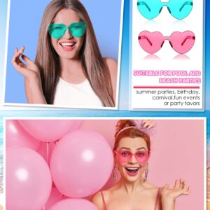 Photect 12 Pair Heart Sunglasses Colorful Heart Glasses Heart Sunglasses Party Favor(Basic Colors)