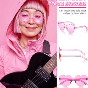 Photect 12 Pair Heart Sunglasses Colorful Heart Glasses Heart Sunglasses Party Favor(Basic Colors)